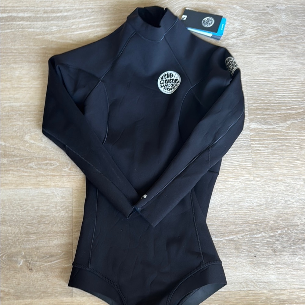 Rip Curl Black Long Sleeve Surf Suit